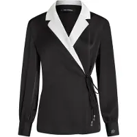 Karl Lagerfeld Bluse sort / hvid