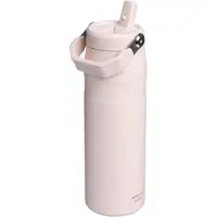 Stanley The AeroLight IceFlow Bottle Flip Straw 2.0 24oz, Rose Quartz 10-11283-145 insulated bottle with flip straw lid, 700 ml