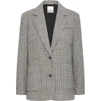 Ichi Blazer mørkegrå / hvid
