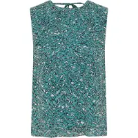Kaffe Bluse 'Bella' turkis / sort / hvid