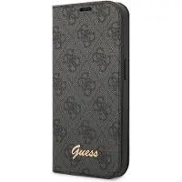 GUESS GUBKP14SHG4SHK iPhone 14 6.1 "sort / sort bog 4G Vintage Gold Logo