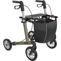 Rehasense Server rollator - Champagne - Udendørs rollator - Indendørs rollatorer - Udendørs rollator + Indendørs rollator