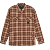 Quiksilver - Skjorter - Venture Sherpa Overshirt Java til Unisex - Størrelse M - Bordeaux