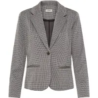 Fransa Blazer blå / cappuccino / mørkebrun