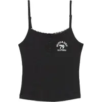 Superdry Athletic Embroider Button ærmeløs T-shirt
