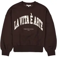 Garcia Sweatshirt mørkebrun / offwhite