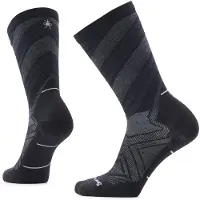 Smartwool - Trail running tøj - Run Zero Cushion Crew Socks Black til Unisex - Størrelse 42-45