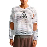 Nike ACG - Trail running tøj - M Radical Airflow NXT LS Tee White Anthracite til UnisexUld - Størrelse L - Hvid