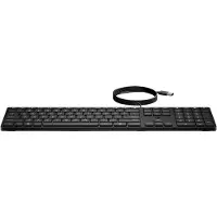 HP Desktop 320K - Tastatur - 3-zones layout, lav profil tastetryk - full size - USB - norsk - sort - Smart Buy