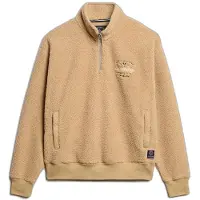 Superdry Superdrytil kvinder. W2012246A Sweatshirt med halv lynlås Country Club Half beige (L), Casual, Polyester