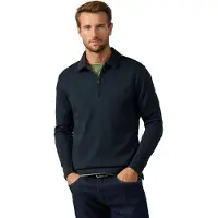 Hackett London Waffle Collar Halv Lynlås Sweatshirt