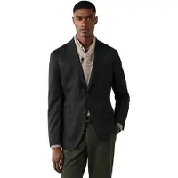 Hackett London Hackett Londontil mænd. HM4400223 Mørkegrøn performance-flaneljakke (42/32), Casual, Bomuld, Klassisk