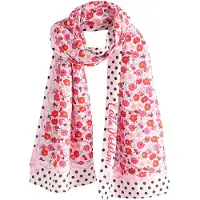 Cath Kidston Sjal eosin / pastelpink / rød / sort