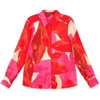 Lola Casademunt Bluse creme / hummer / mørk pink
