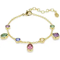 Swarovski Armbånd 'IMBER' blå / guld / grøn / lilla