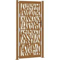 vidaXL Wiesenfield havelåge 105x205 cm i rustfrit stål - lamelmønster