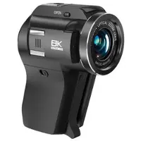Mtp Products CD-V02 8K-videokamera med WiFi og 8x optisk zoom - sort