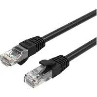 ORICO PUG-C6 CAT6 1000 Mbps RJ45 Ethernet-netværkskabel (LAN), rundt, 30 m – sort