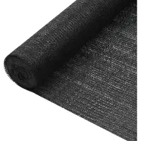 vidaXL afskærmning 1,8x50 m HDPE 75 g/m² sort