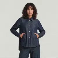 G-Star Step Hem Pocket Shirt - Dark blue - Women