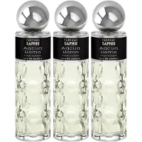 Saphir Cro Aqua Uomo 200ml Eau De Parfum 3 Enheder