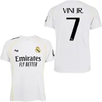 Real Madrid 25/26 Vinicius Hjem T-shirt Med Korte ærmer