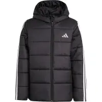 Adidas Dynejakke - Essentials 3S - Sort/Hvid - - 10 år (140) - Dunjakke