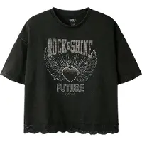 Name it T-shirt - NkfJayla - Black Beauty - - 9-10 år (134-140) - T-Shirt