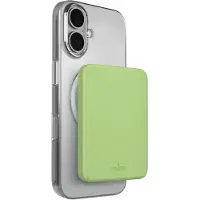 Puro 4200 mAh ultratynd MagSafe-kompatibel USB-C-powerbank – grøn