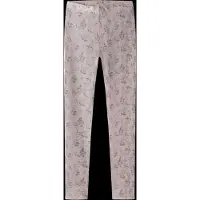 Name it Leggings - Uld - NkfWang - Violet Ice/Flowers + Leaves - - 11-12 år (146-152) - Leggings - Uld