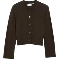 Comma Cardigan mørkebrun