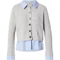 ONLY Cardigan 'ONLALIVIA' lyseblå / grå-meleret
