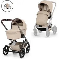 Cybex Klapvogn/Barnevogn - Talos S Lux - 2-i-1 - Almond Beige - - OneSize - Klapvogn