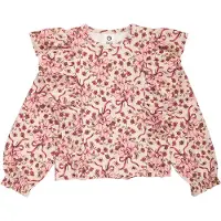 Müsli Bluse - Bouquet Ruffle - Oak/Blush/Baroque Rose - - 3 år (98) - Bluse