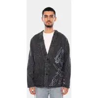 Dolly Noire Cardigan 'DIALGA AND PALKIA KIMONO ACID BLACK' sort