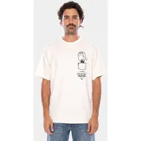 Levi's Bluser & t-shirts 'LSE_VINTAGE FIT GR TEE LOGO GRID 3 TAN' hvid