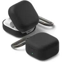 Ringke Samsung Galaxy Buds 4/4 Pro silikoneetui - stødsikker beskyttelse - sort