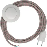 Creative Cables Rd51 Stripes 3m Ledning Til Gulvlampe