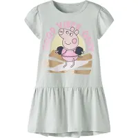 Name it Kjole 'Peppa Wutz' guld / lysegrøn / lys pink / sort