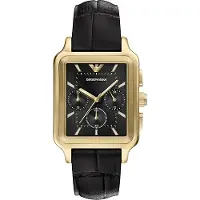 Emporio Armani Herreur AR11753 Sort/Læder