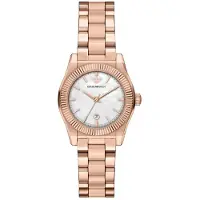 Emporio Armani Dameur AR11762 Hvid/Rosaguldtonet stål Ø32 mm