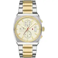 Armani Exchange Herreur AX2821 Beige/Gul guldtonet stål