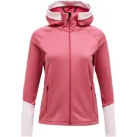 Peak Performance - Fleece dame - W Rider Essentials Zip Hoodie Mountain Blush Frosted Blossom til Unisex - Størrelse L - Lyserød