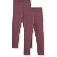 Wheat Leggings - Rib - 2-pak - Jules - Eggplant - - 8 år (128) - Leggings