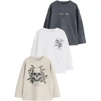 Next Shirts grå / taupe / sort / hvid
