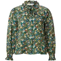 Rich & royal Bluse smaragd / blandingsfarvet