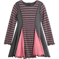Desigual Kjole grå / pink