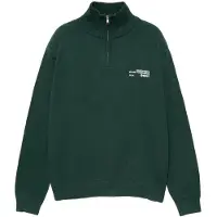 Pull&Bear Pullover mørkegrøn / hvid