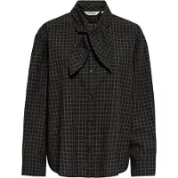 ONLY Bluse 'ONLMaya' mudderfarvet / sort / hvid