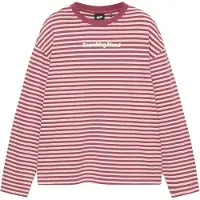 Pull&Bear Bluser & t-shirts 'STWD' pastelpink / burgunder / hvid